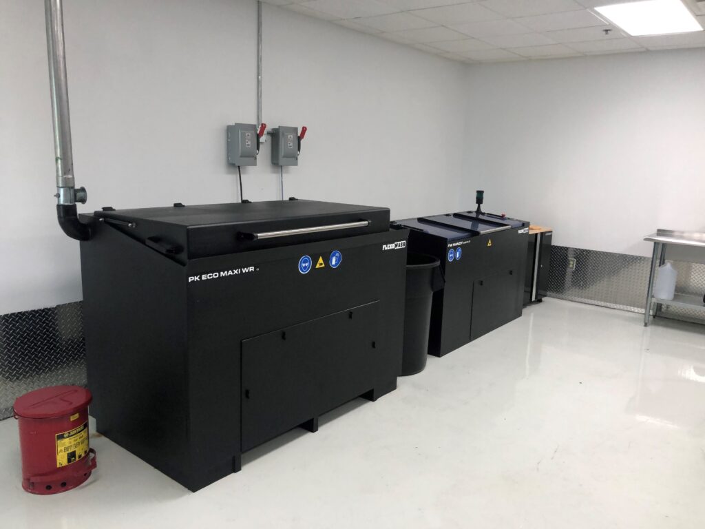 Flexo Wash anilox cleaner and parts washer eliminate downtime
