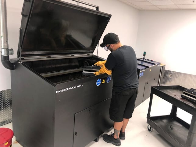 Flexo Wash Parts Washer eliminates downtime