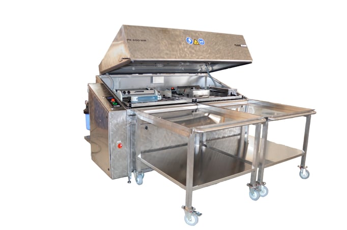 Flexo Wash Parts Washer trolleyload